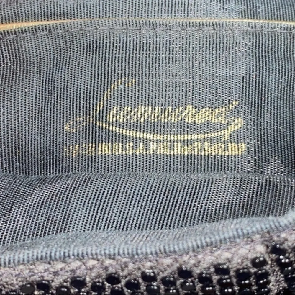 Lumured Vintage Black Beaded Sequin Mesh Envelope Carry Evening Clutch